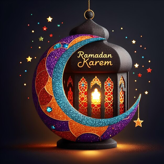 Foto scene d'arte islamica per il ramadan