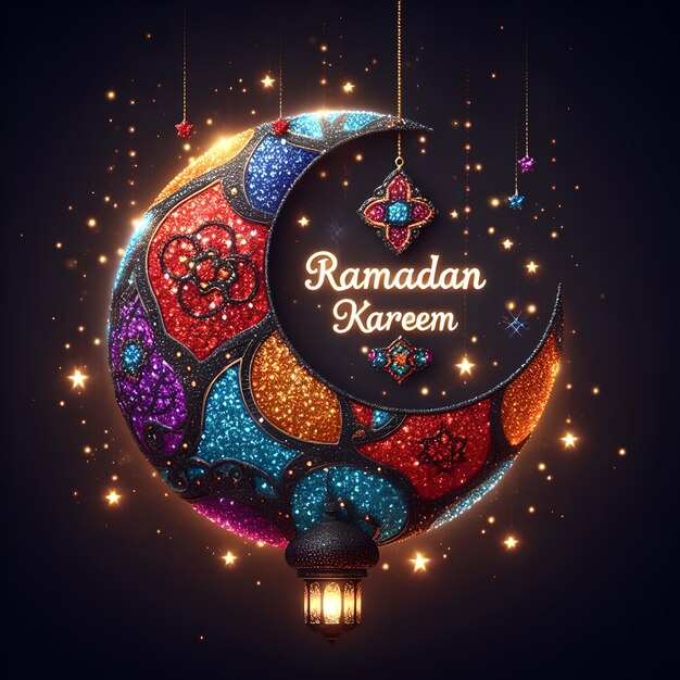 Foto scene d'arte islamica per il ramadan