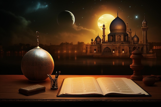 Photo islamic background illustration