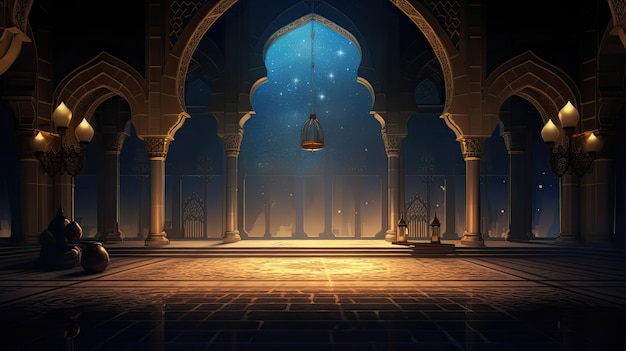 Islamic background illustration