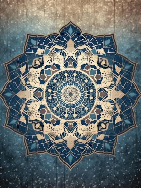 Исламский фон Исламский узор флаера с исламским гранжевым рисунком Печать для футболки