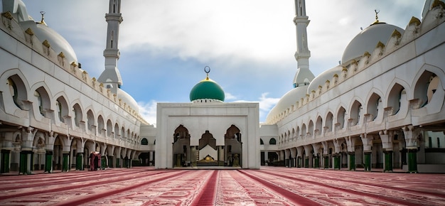 An islamic background for a mosque with sky