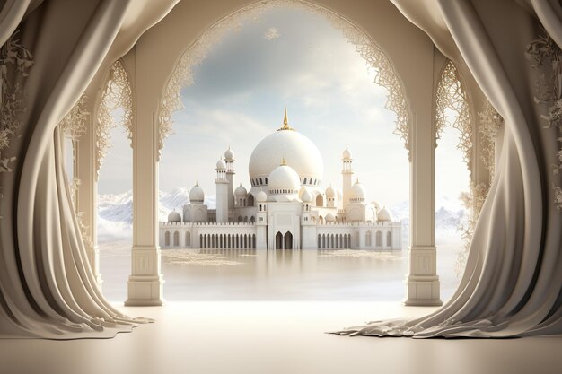 Islamic background for a mosque