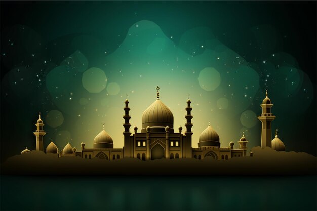 Islamic background suitable for Eid greetings Fitr