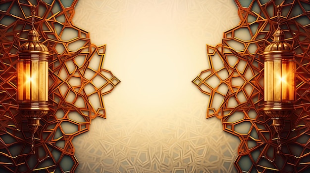 Islamic background with copy space