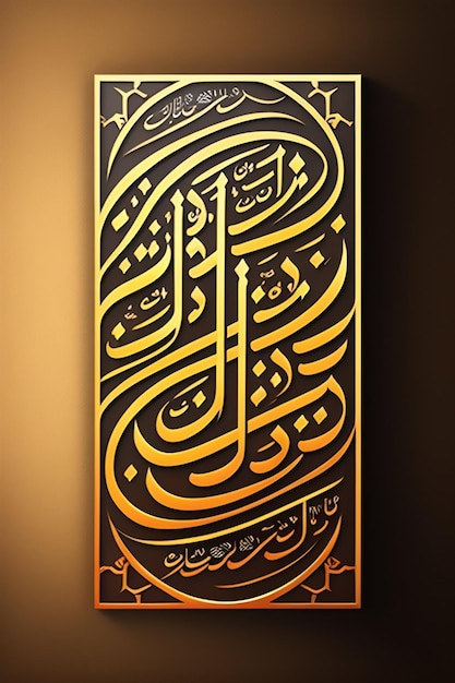 Islamic calligraphy design