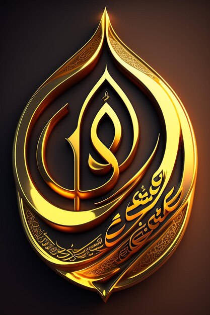 Islamic calligraphy design