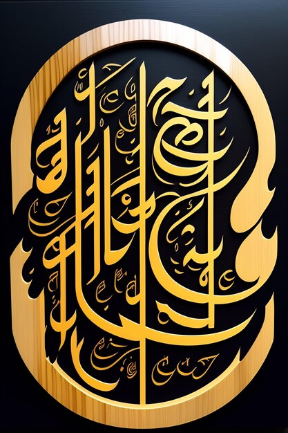 Islamic calligraphy design