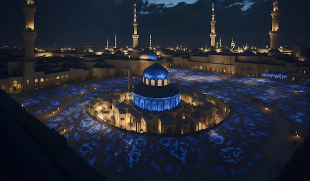 Islamic city at night