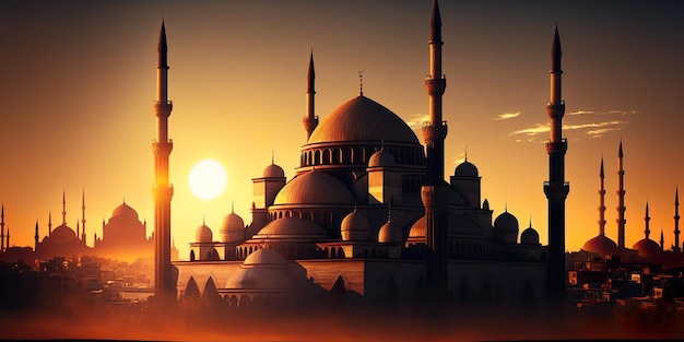 Islamic civilization in europe during sunset