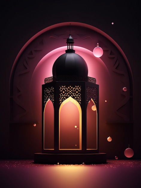 islamic eid al fitr banner contemporary design