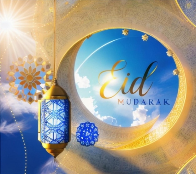 Foto immagine eid mubarak islamica immagine eid 2023 immagine di saluto islamico