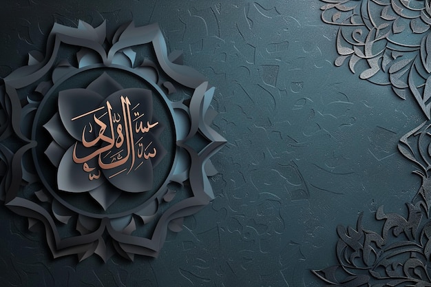 Photo islamic festivity stylish arabic greeting card inspiration