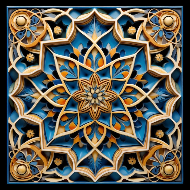 Islamic geometric art backgrounds of tradition
