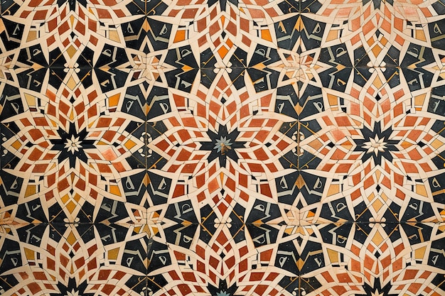 Islamic geometric art showcasing the perfect blend of precision in elegant wallpaper design