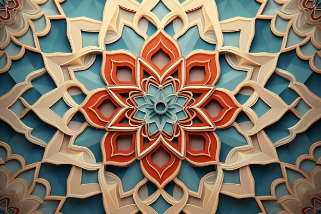 Islamic geometric ornament background