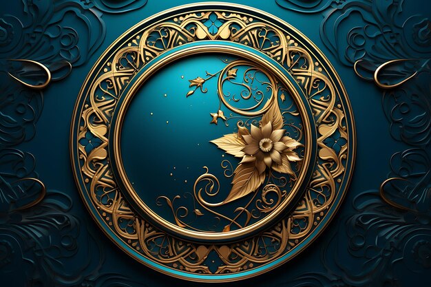 Islamic greeting ramadan kareem card design with beautiful lanterns and crescent