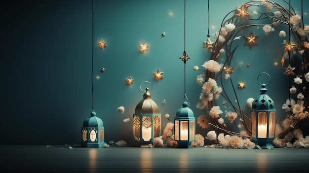 Islamic holiday background Muslim Holy Month Ramadan background