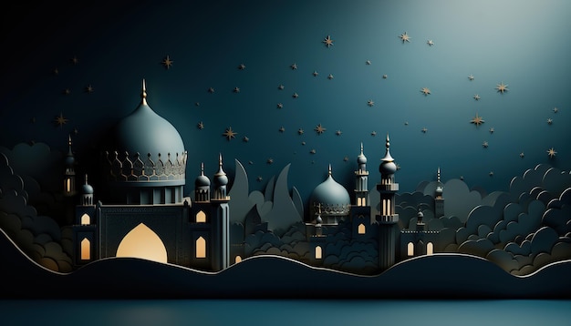 islamic holy night paper background