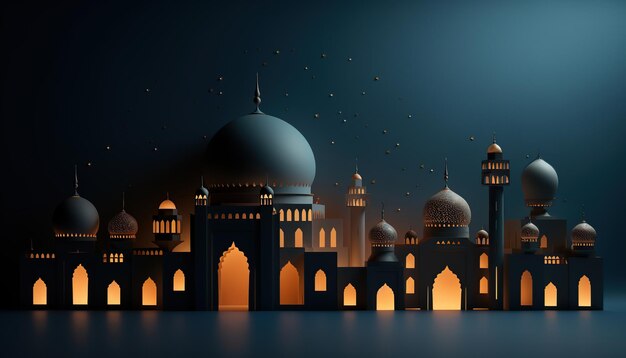 islamic holy night paper background