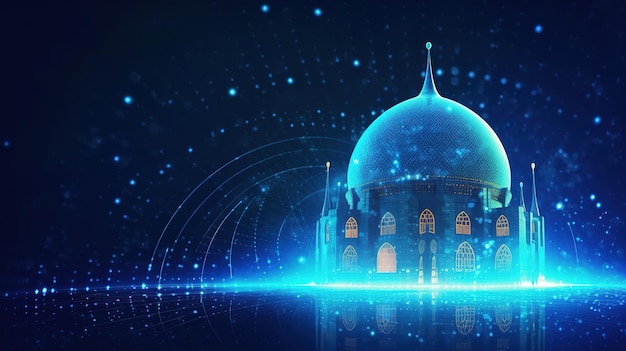 Islamic icon IdUlFitr Ramzan Hijra Islamic New Year Bakrid EidalAdha Moharam and Miladi Nabi Generative ai