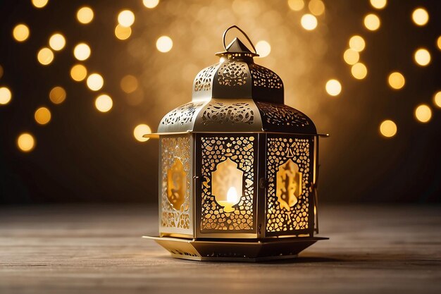 Photo islamic lantern ramadan background