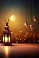 Photo islamic lantern ramadan eid al fitr