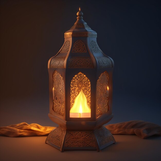 Islamic lantern Ramadan Kareem celebration background