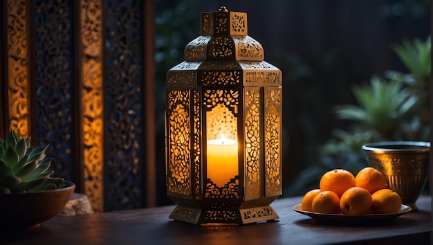 Islamic lantern with dates