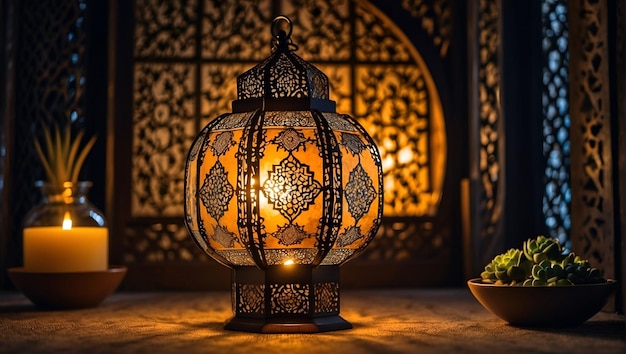 Islamic lantern with dates