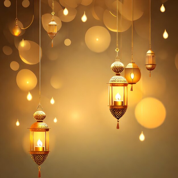 Islamic lanterns and backgrounds for ramadan occasions and international holidays in diyala