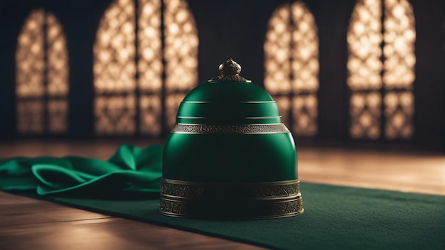 Islamic luxury green background