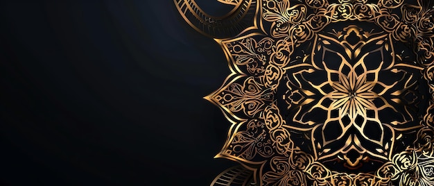 Foto ornamento islamico di lusso mandala vettoriale design orientale intricato con alti dettagli per sfondi e decori