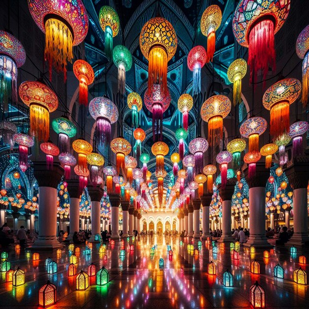 Islamic market lantern and Islamic culture