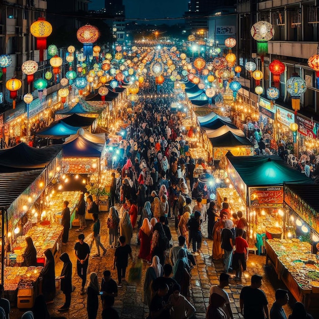 Islamic market lantern and Islamic culture