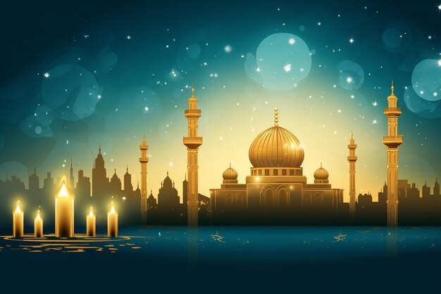 Islamic mawlid al nabi prophet birthday celebration background