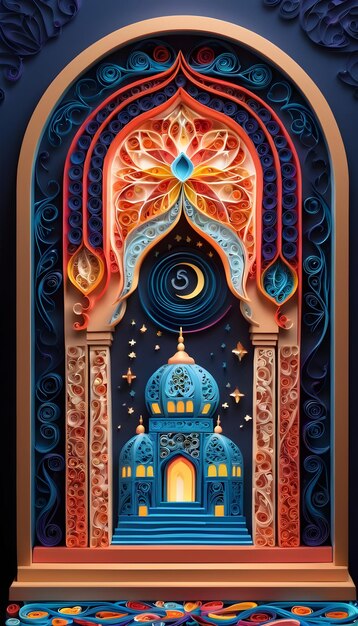 islamic mihrab quilling