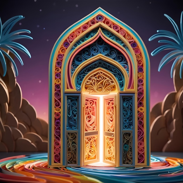 islamic mihrab quilling