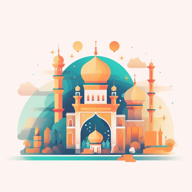 islamic modern illustration