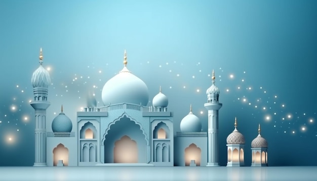 イスラムのモスクの背景