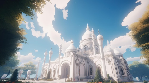 Islamic mosque fantasy Generative AI