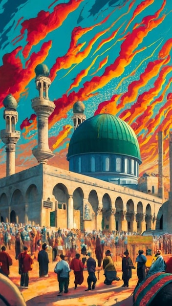 islamic mosque illustration