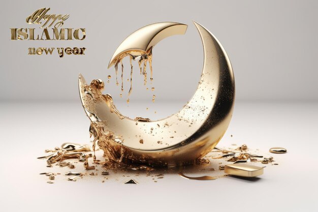 Premium AI Image Islamic New Year The day of the beginning of the Premium AI Image Islamic New Year The day of the beginning of the