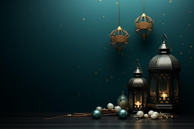 Islamic new year decoration background