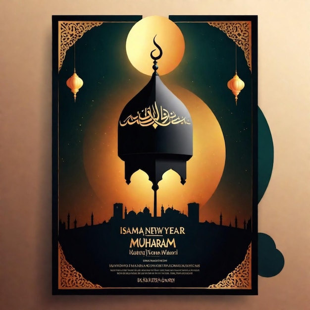 Islamic New Year poster and graphic design