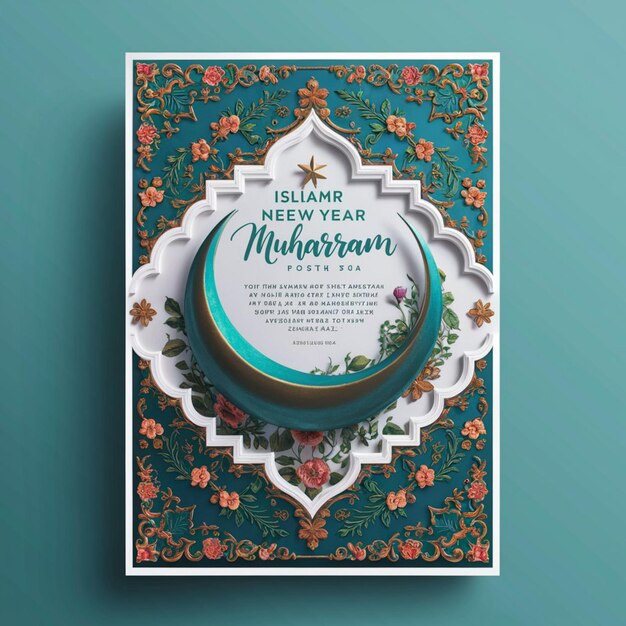 Islamic New Year poster and graphic design