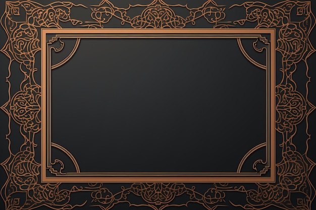 Islamic ornament frame for text