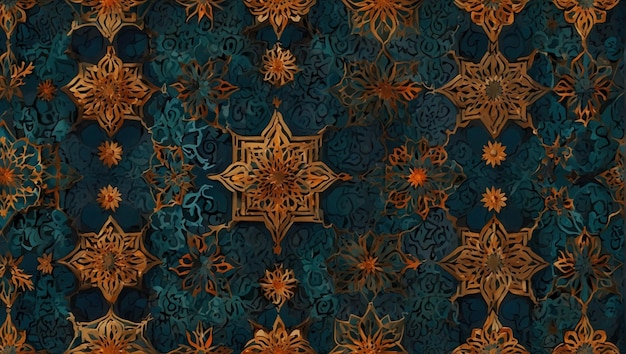 islamic patternthai style art