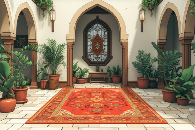 Photo islamic prayer room design inspiration ideas