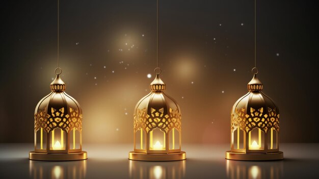 Islamic Ramadan Kareem Brochure or Background